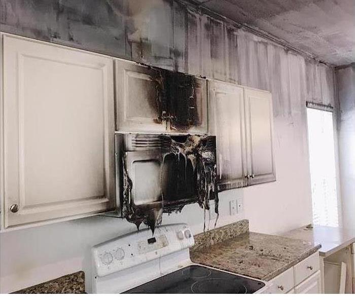 Microwave caught on fire 